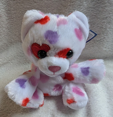 NEW Build a Bear Mini Beans Be Mine Kitty Valentines Day Cat Romance plush toy