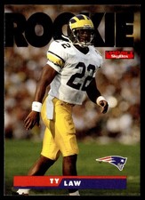 1995 SkyBox Impact Ty Law Rookie New England Patriots #187
