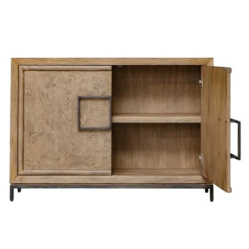 Uttermost 50012 Paltrow 48"W 2 Door Oak and Particle Board Accent - Burl / Oak - Picture 2 of 5