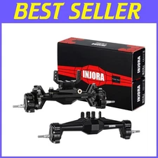 Black 1/18 RC Crawler Portal Axles & Lay Down Servo Mount