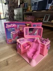 Vintage Barbie Doll Beauty Salon with Box & 1983 Accessories Mattel