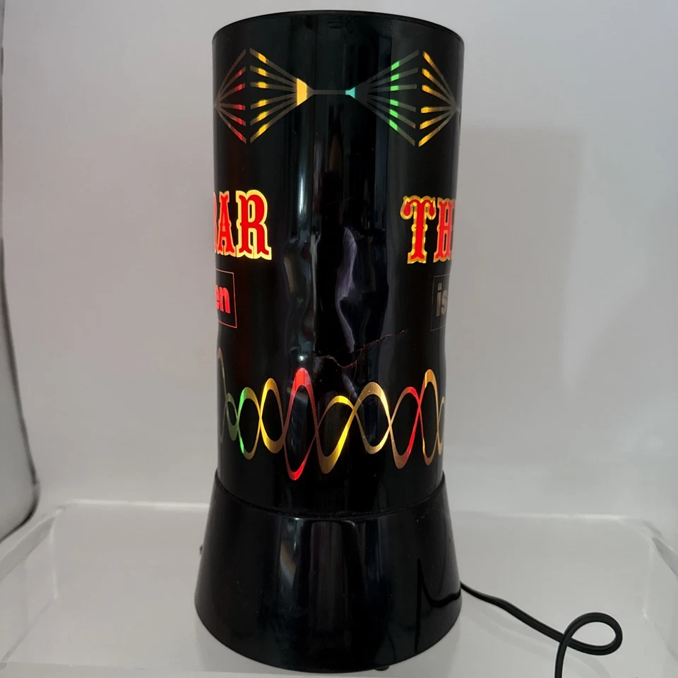 De Colección LEER La Barra Está Abierta Giratoria Luz Giratoria Movimiento Lámpara Bar Regalo de Spencer’s Foto 3 de 4