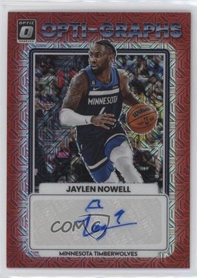 2022-23 Panini Donruss Optic Opti-Graphs Choice Prizm Jaylen Nowell Auto 13rw
