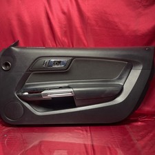 10-14 Mustang Cloth W White Stitch Black Driver Front Lh Door Trim Panel Oem 10-14 Mustang Cloth W White Stitch Black Driver Front Lh Door Trim Panel Oem
