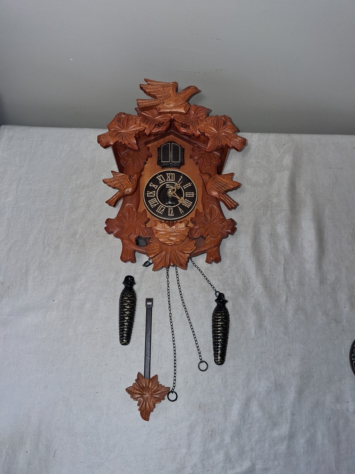 2003 The Time Co Quartz Cuckoo Clock Wall Clock Working Kore