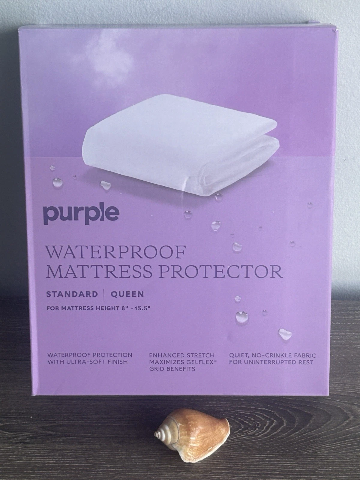 Purple Waterproof Mattress Protector Standard QUEEN New!
Opens in a new window or tab