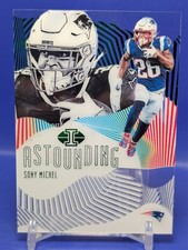 Sony Michel /149 2019 Panini Illusions Astounding Green Parallel AST-SM Patriots