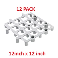 CARLISLE 271023 Floor Rack System, 12 In LX12 In W., 12 PACK Restaurant Supplies