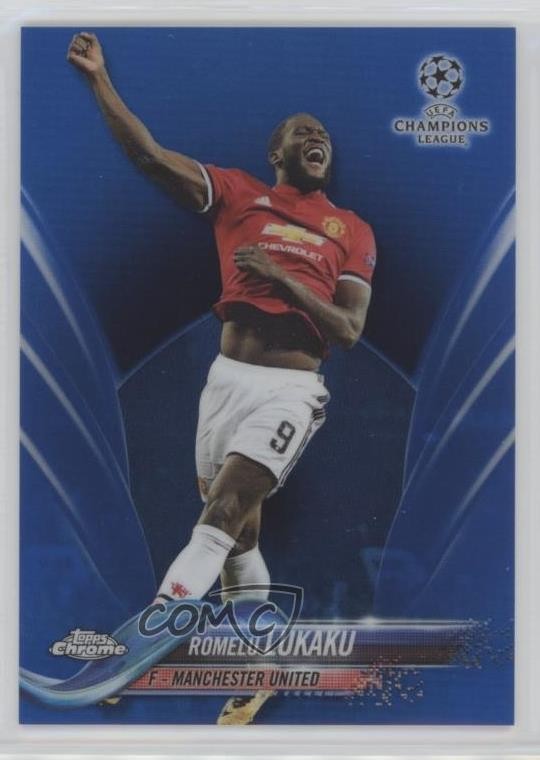 2017-18 Topps Chrome UCL Blue Refractor 74/150 Romelu Lukaku #16 0l6k