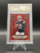 2025 Donruss Elite SHEDEUR SANDERS Red RC /99 #112 Graded PXG 10 Gem Mint