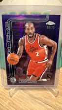 2025-26 Topps Chrome Basketball Kawhi Leonard Purple Pulsar Refractor /75