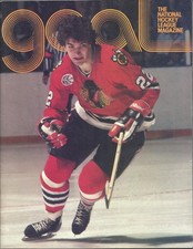 1977 hockey program Chicago Blackhawks Minnesota North Stars Grant Mulvey