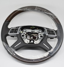 Original Mercedes w166 Holzlenkrad GL ML A1664600118 7J14 basaltgrau dunkel Holz Original Mercedes w166 Holzlenkrad GL ML A1664600118 7J14 basaltgrau dunkel Holz