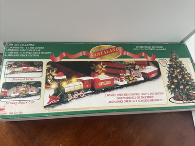 SANTALAND Logger Bears Express Battery Operated Christmas Train