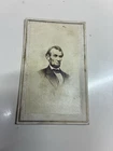 Antique  CDV Portrait of Abraham Lincoln Parker's Rooms Cleveland Ohio