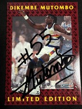 1991 Fleer Dikembe Mutombo #3 Autograph w/Stamp Pack Pulled! No PHILLIPINE Fakes