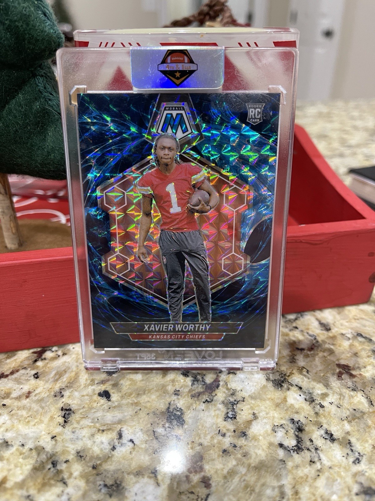 2024 Panini Mosaic - Rookies Xavier Worthy #328 Genesis Mosaic Prizm (RC)