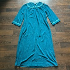 Appel Vintage 3/4 Zip Robe Teal Small