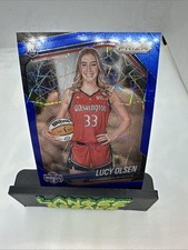 2025 WNBA Prizm  Lucy Olsen Blue Velocity Variation #145 Washington Mystics RC