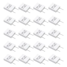 20 Pcs Ceramic Resistors, 5W 0.05 Ohm 5% Non-inductive Cement Ceramic Resistor