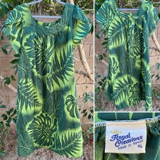 Royal Creations Made In Hawaii Muumuu Hawaiian Dress Hawaii Aloha Size XL