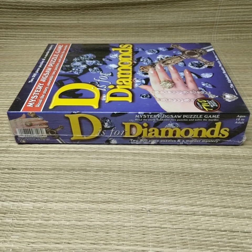 D is for Diamonds TDC Mystery Puzzle Series, Factory Sealed New - Image 3 of 4