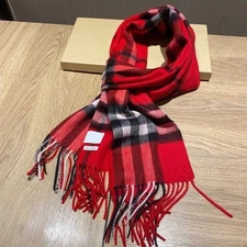 Warm Plaid Cashmere Scarf, Long Stylish Wrap for Winter Comfort