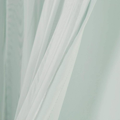 Mint Tulle Lace Solid 52 in. W x 108 in. L Grommet Blackout Curtain (Set of 2) - Picture 7 of 7
