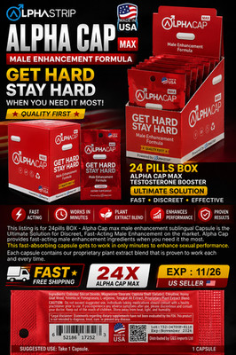 24X Alpha CAP Max Testosterone Booster EXP : 11/26 (US Seller)