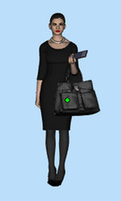 1/18 Evening Dress Girl Diorama Miniature Figure Painted Resin Model Scene Props