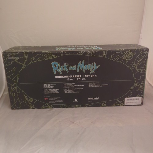 Rick And Morty Collectible Drinking Glasses - Set Of 4 16 Oz - Picture 2 of 6