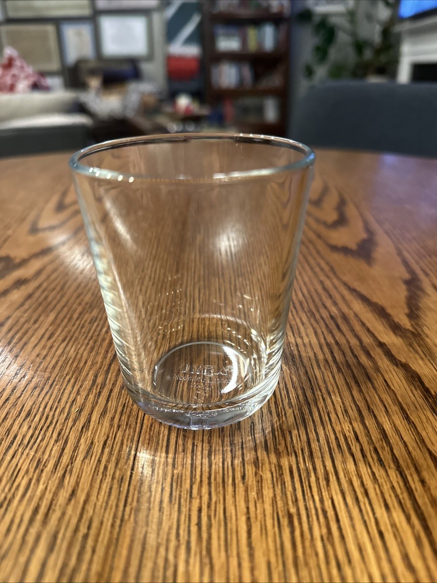 IKEA Clear Drinking Glass 21412 8 Oz 3.5” Made In Bulgaria
