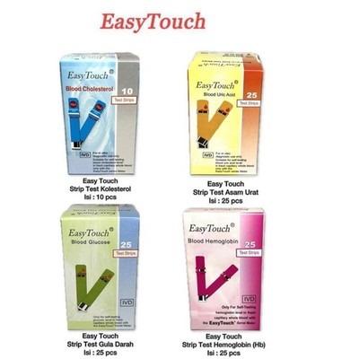 EASYTOUCH TEST STRIPS   GLUCOSE / CHOLESTEROL / URIC ACID / HEMOGLOBIN