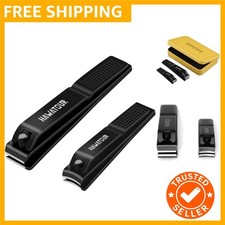 Durable Stainless Steel Nail Clippers with Elegant Storage Case - Gift Ready