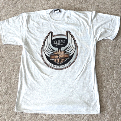 Harley Davidson 105th Anniversary T-Shirt Adult Large 2 side print 