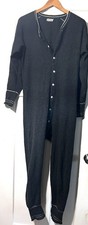 RARE Vtg Star Woolen Co Fergus Falls MN Union Suit Grey Wool Drop Seat Archival