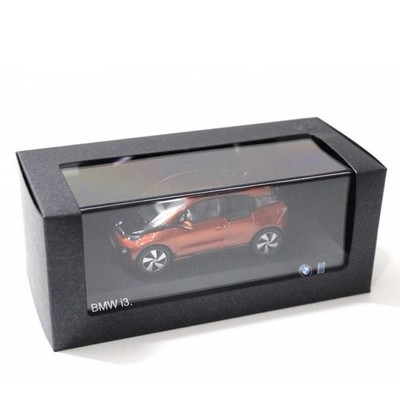 SEHR SELTENES BMW i3 ELEKTROAUTO SCHRÄGHECK SOLAR ORANGE 1:43 PARAGON (HÄNDLERMODELL)