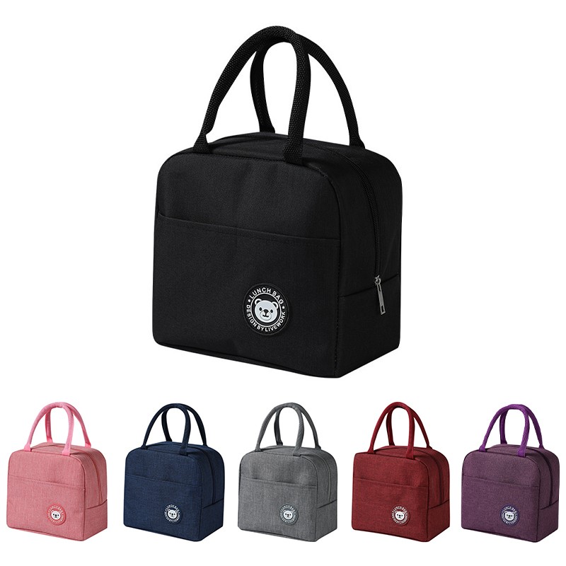 Insulated Lunch Box Bag with Ice Pack for Bento & Food Storage