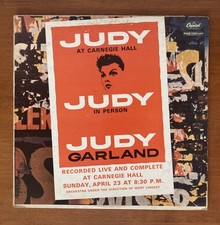 Judy Garland Recorded Live And Complete At Carnegie Hall Vinyl 2X Gatefold LP