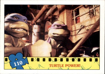 #ad 1990 Topps Teenage Mutant Ninja Turtles Turtle Power #110 $1.99