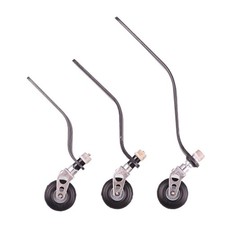 Kohlefaser Fahrwerks Spornrad Set mit Schrauben, 1,25 Zoll Radteile Kits für