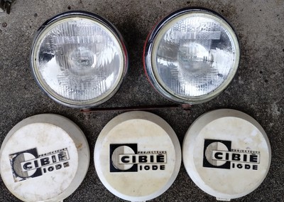 Cibie Super Oscars - Pair of Original 70's 7 Inch Spotlights with