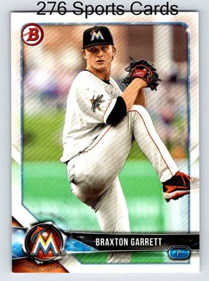 2018 BOWMAN PROSPECTS BRAXTON GARRETT #BP42 RC MARLINS
