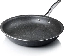 Granitestone Diamond Round Nonstick Fry Pan with Cool Touch Handle - 10'' & 12''
