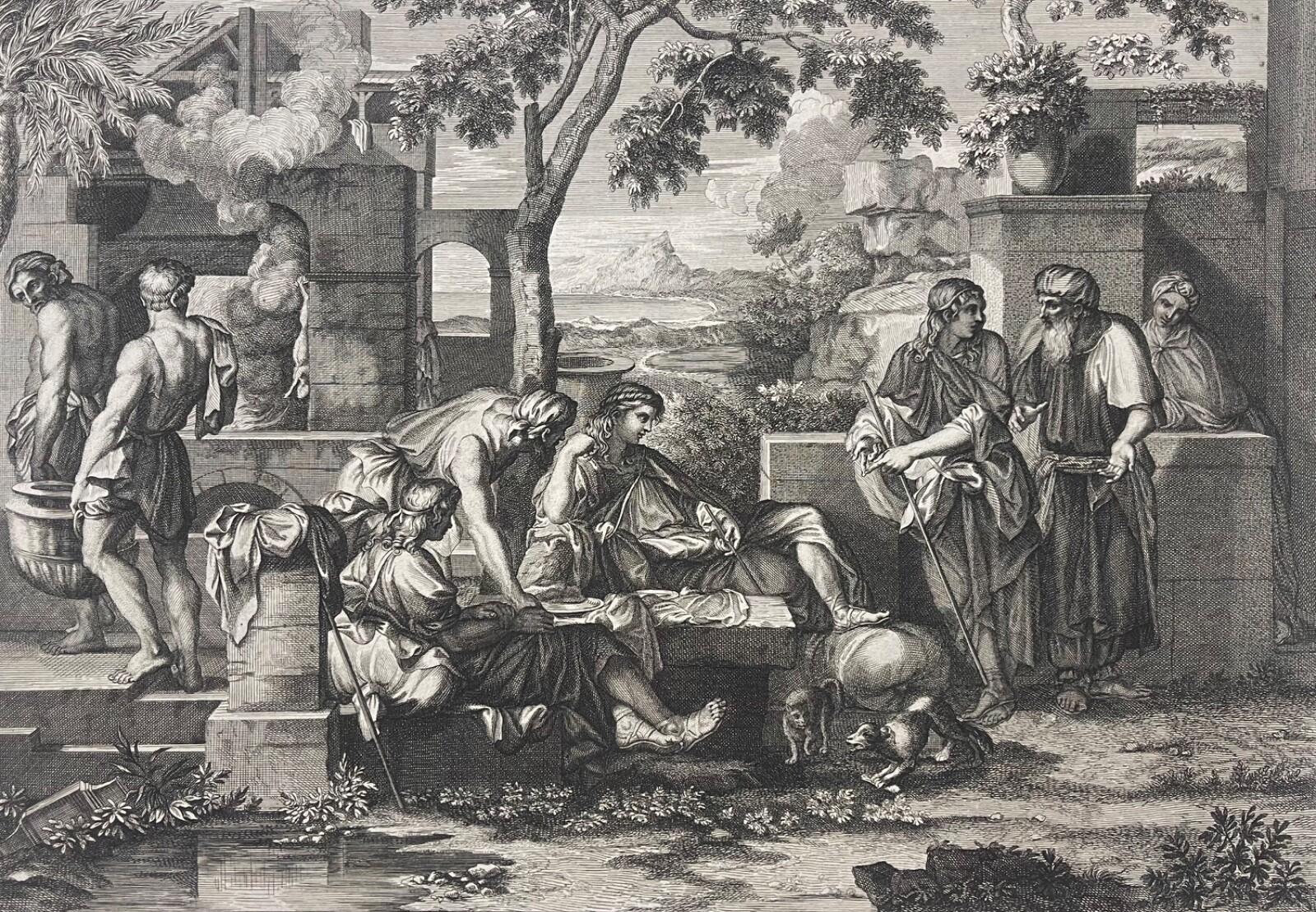 Louis Audran Happy He Who Feeds the Hungry c 1690