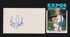 Bryn Smith ( Debut 1981 ) MONT STL COL  SIGNED AUTOGRAPH AUTO 3x5 INDEX COA