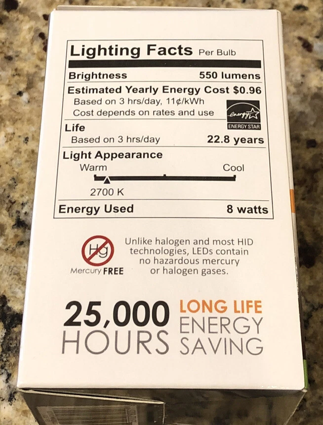 Sunlite R20 LED 8 Watt (50W Equivalent) Dimmable 2700K WARM WHITE Item: 80051 - Image 4 of 4