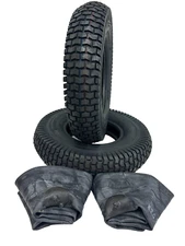 Two 4.80-8 Deestone 4 PR Turf Tire for Cub Cadet Lawn & Garden Tractor 480/400-8