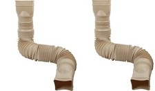 Amerimax 85014 Flex-A-Spout Stone Tan Vinyl Downspout Przedłużenie - 2 szt.