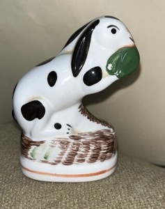Vintage 1993 MMA-SMI White Spotted Rabbit Figurine Metropolitan Museum Of Art